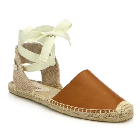 Soludos Lace Up Leather Espadrille - Picture 9 of 10